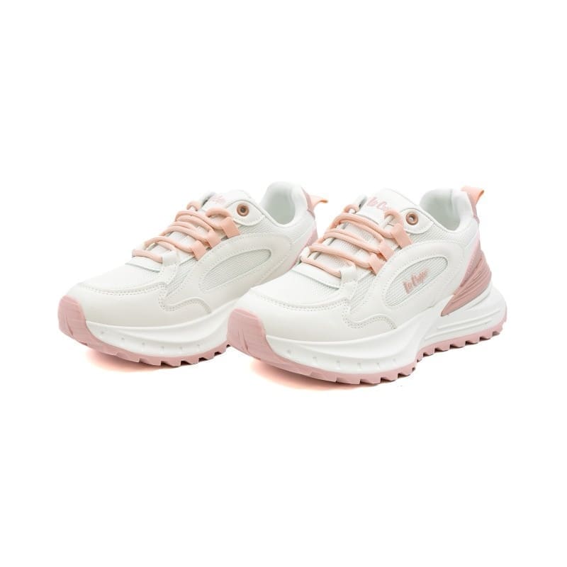 Lee Cooper Jaina White & Pink Lace
Up Sneaker
