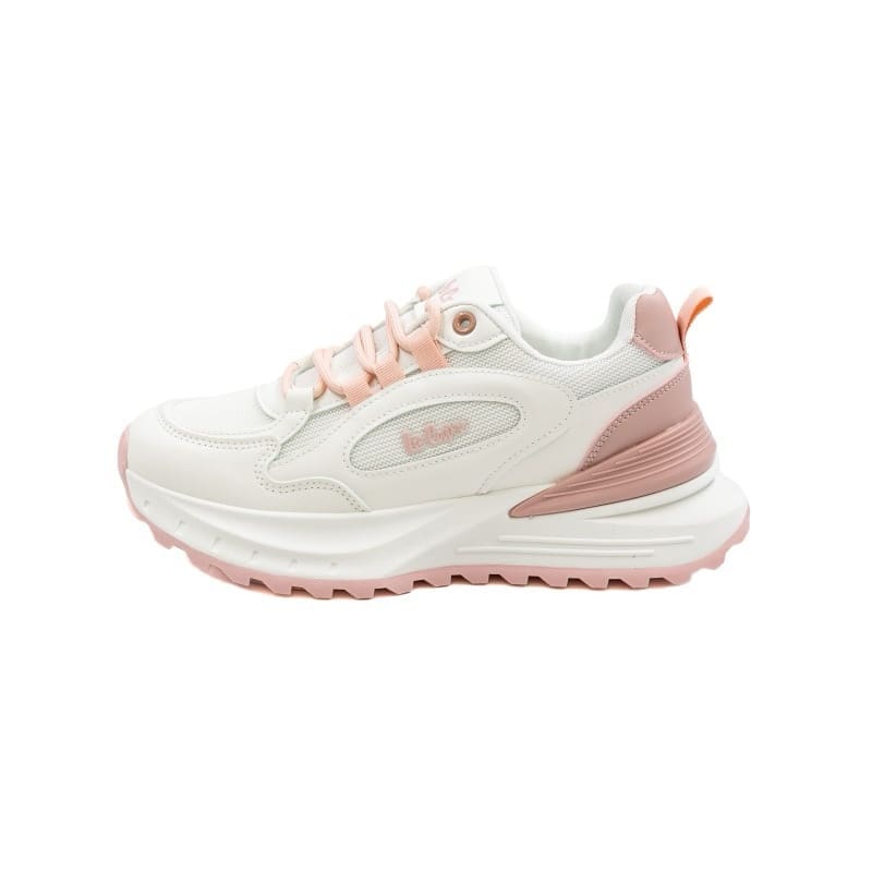 Lee Cooper Jaina White & Pink Lace
Up Sneaker