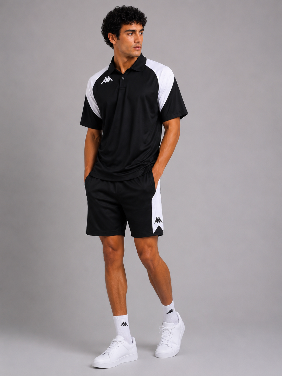 Kappa Luvio Black & White Shorts