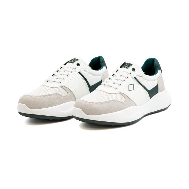 Lee Cooper Zett White & Green Lace Up Sneaker