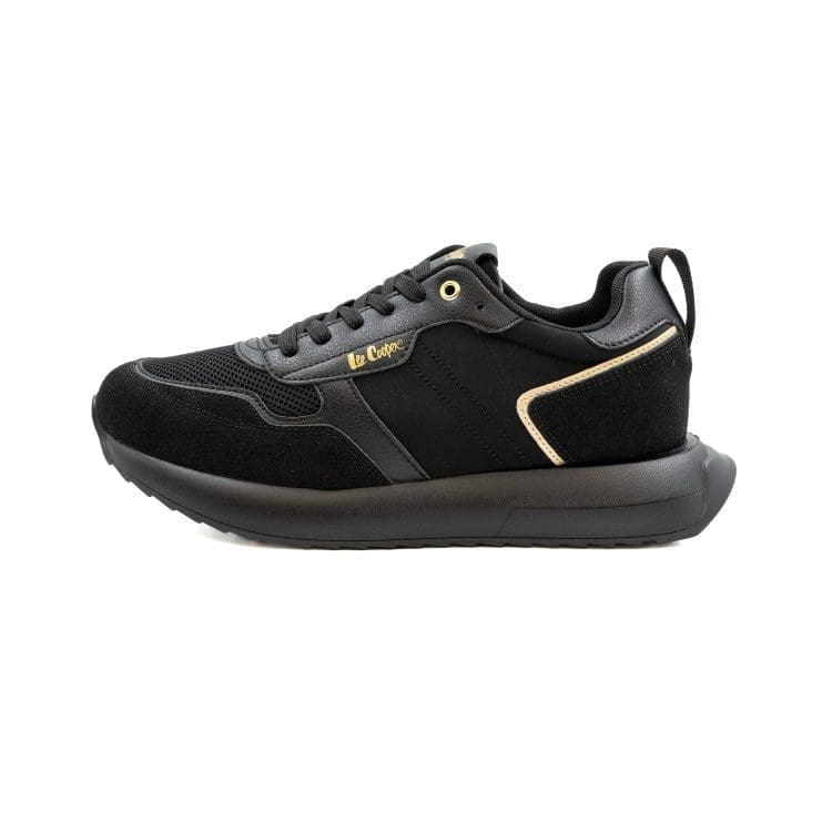 Lee Cooper Agen Black Lace Up Sneaker