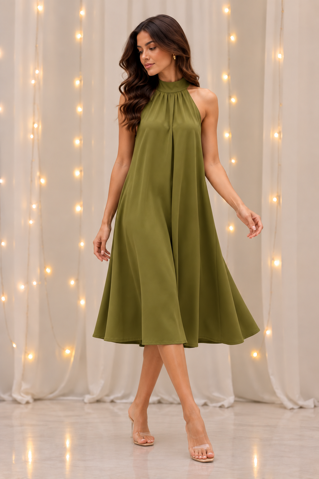 Summer Halter Neck Dress 3069
