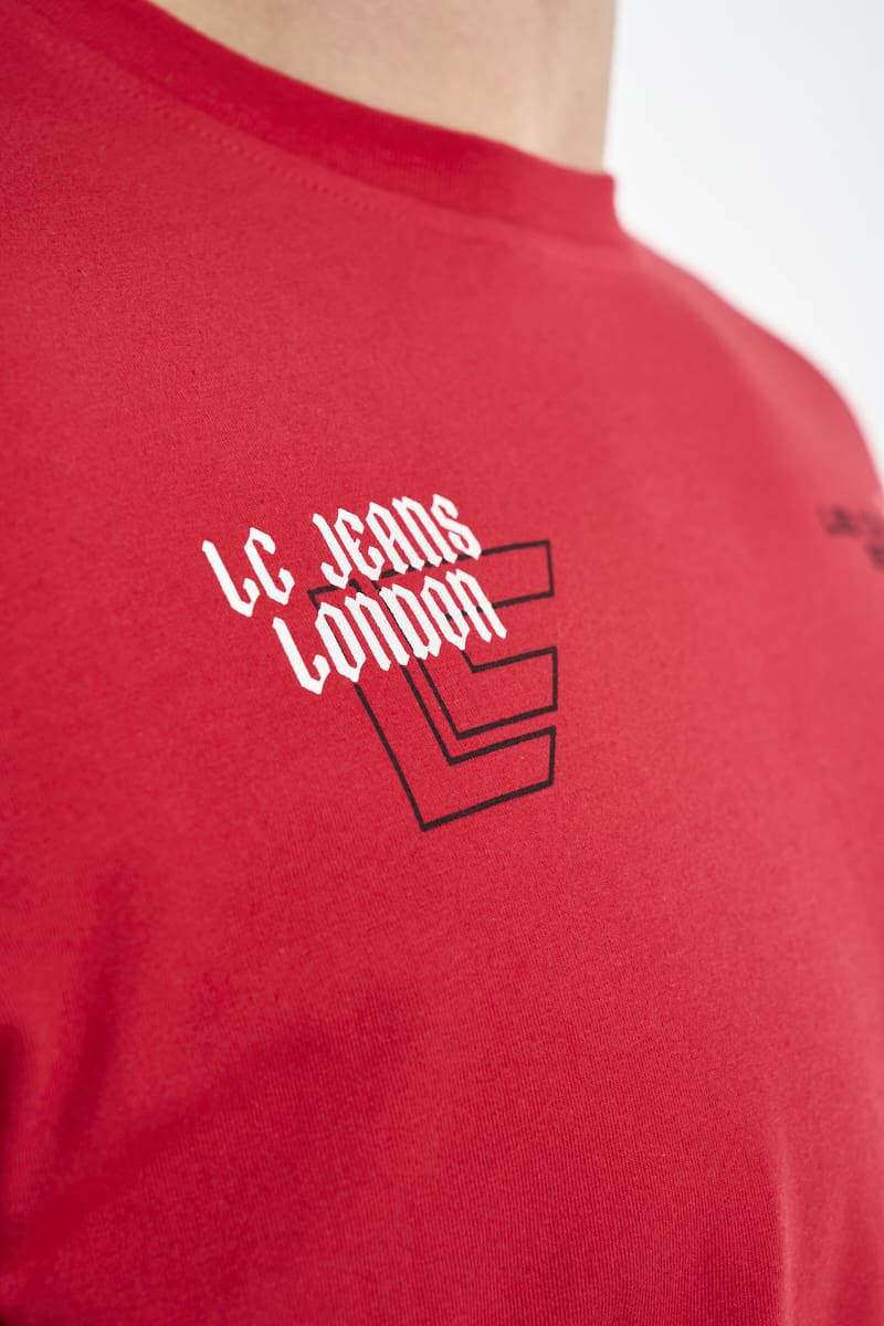 Lee Cooper Men’s T-shirt Rishen Red