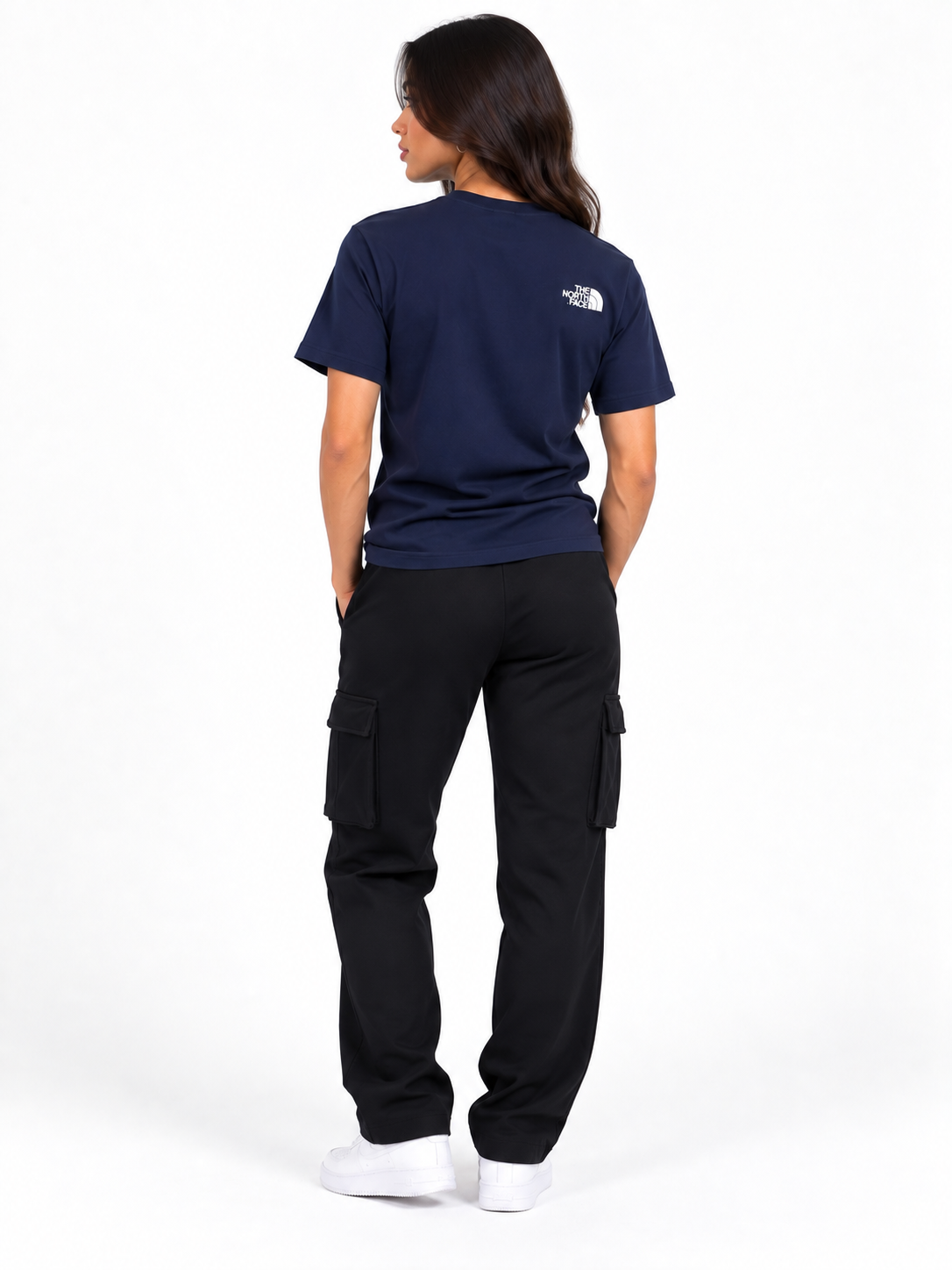 Women’s North Face Evolution Navy Short Sleeves 8B6J
