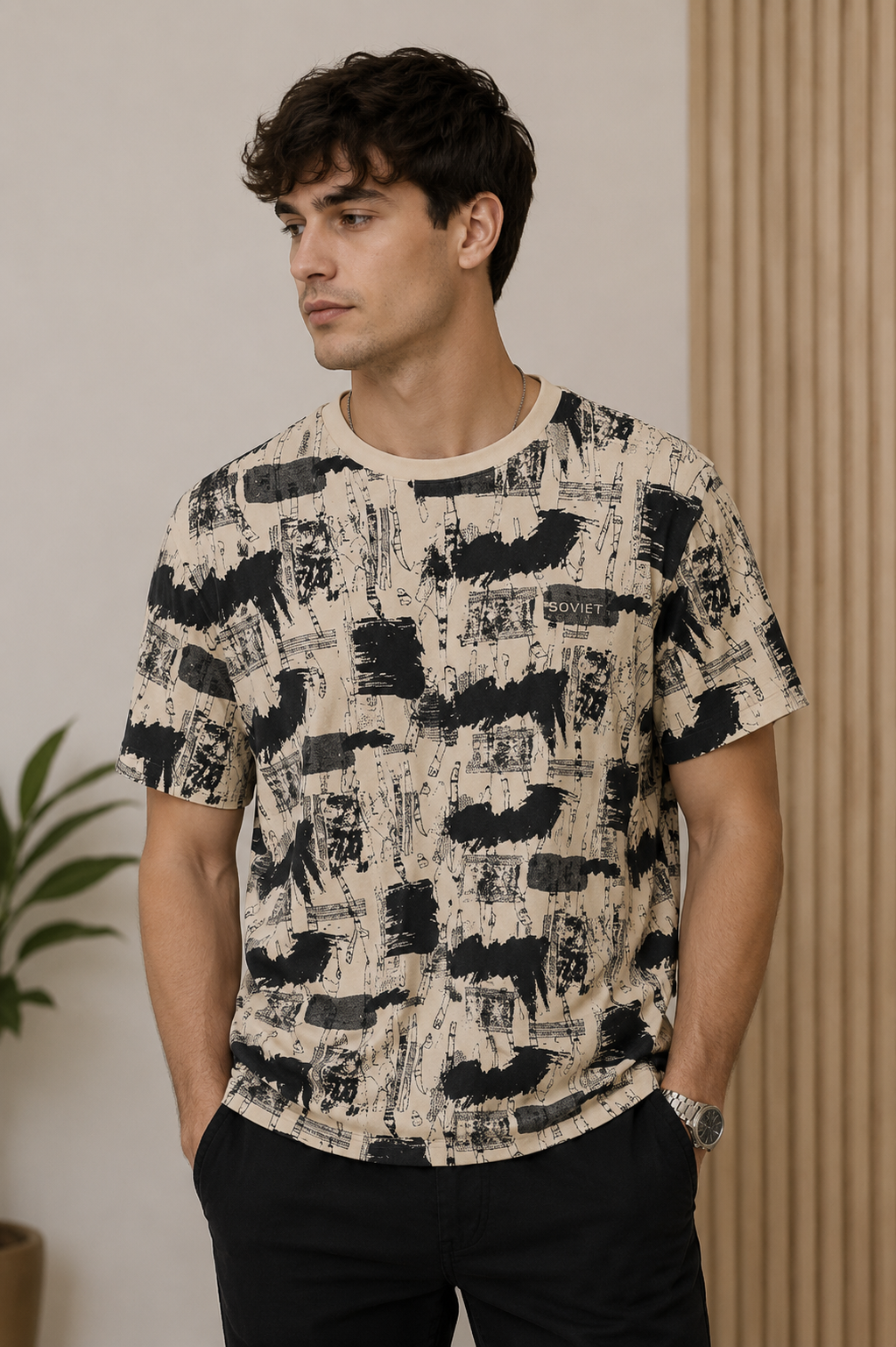 Soviet Trigon Rotary Print T-Shirt