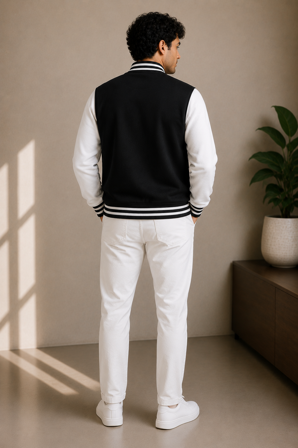 Baseball Black and White Jacket
