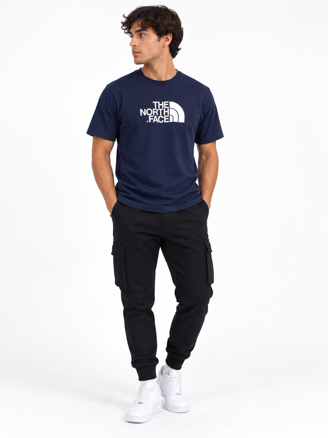 The North Face Evolution Navy Short Sleeves 8B6J