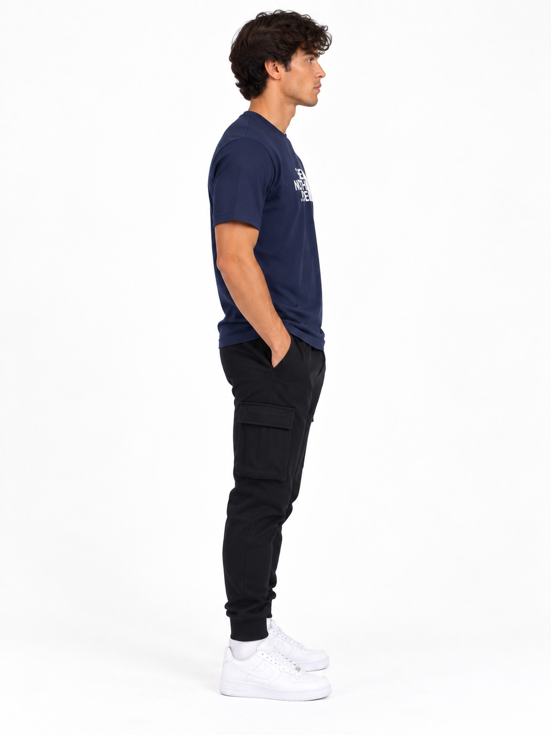 The North Face Evolution Navy Short Sleeves 8B6J