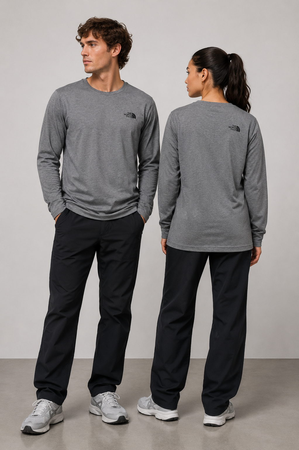 The North Face 87QN Gray Long Sleeves