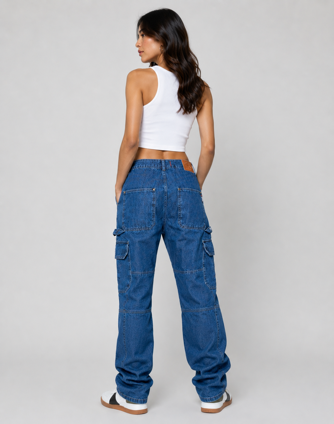 Soviet Rhythm Dark Indigo Cargo Jeans