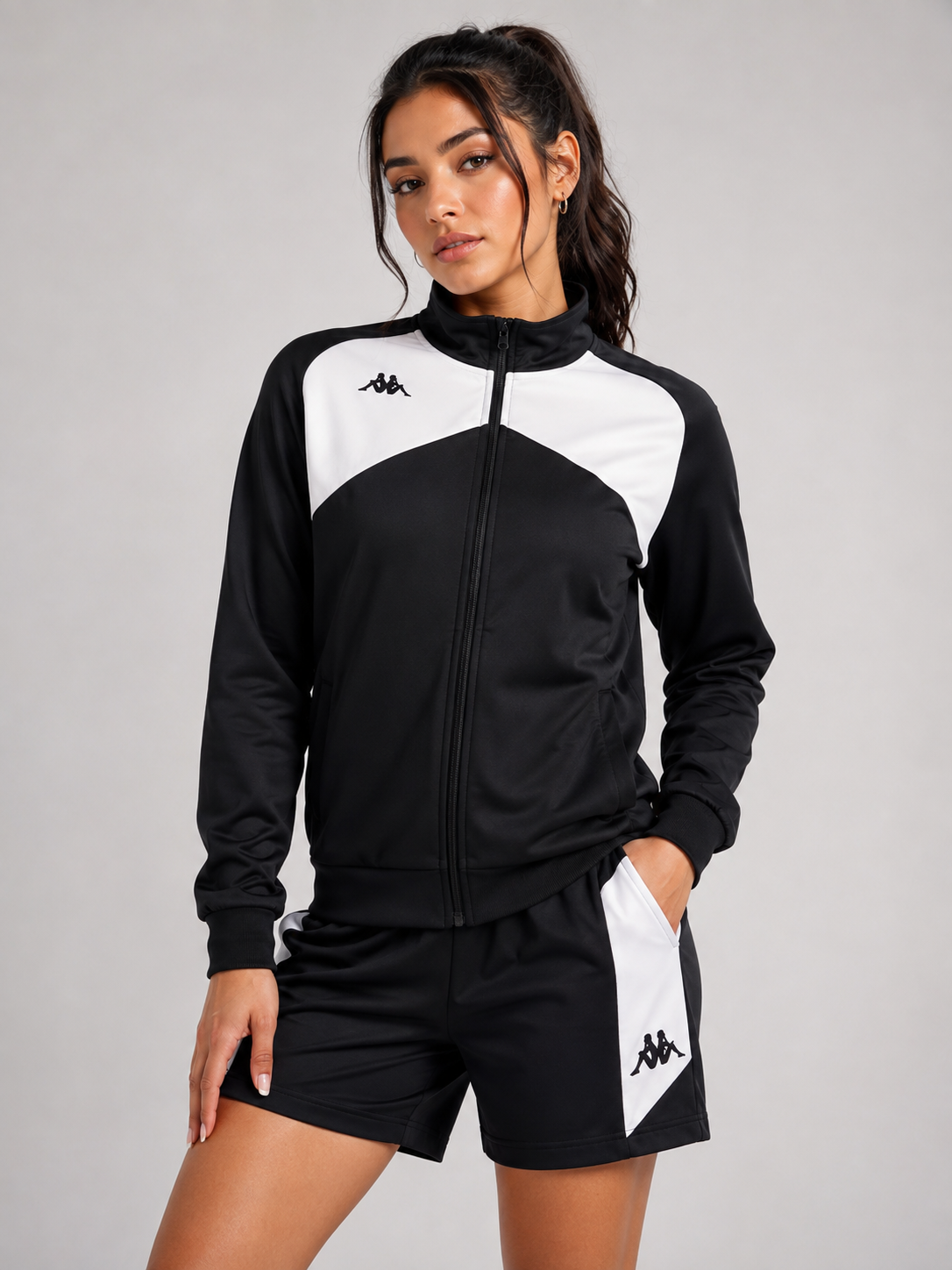 Kappa Women’s Iarella Black & White Jacket