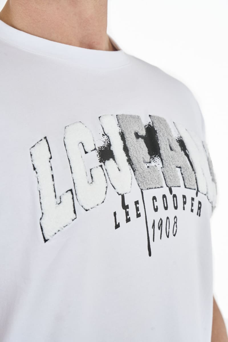 Lee Cooper Men’s T-shirt Langa White
