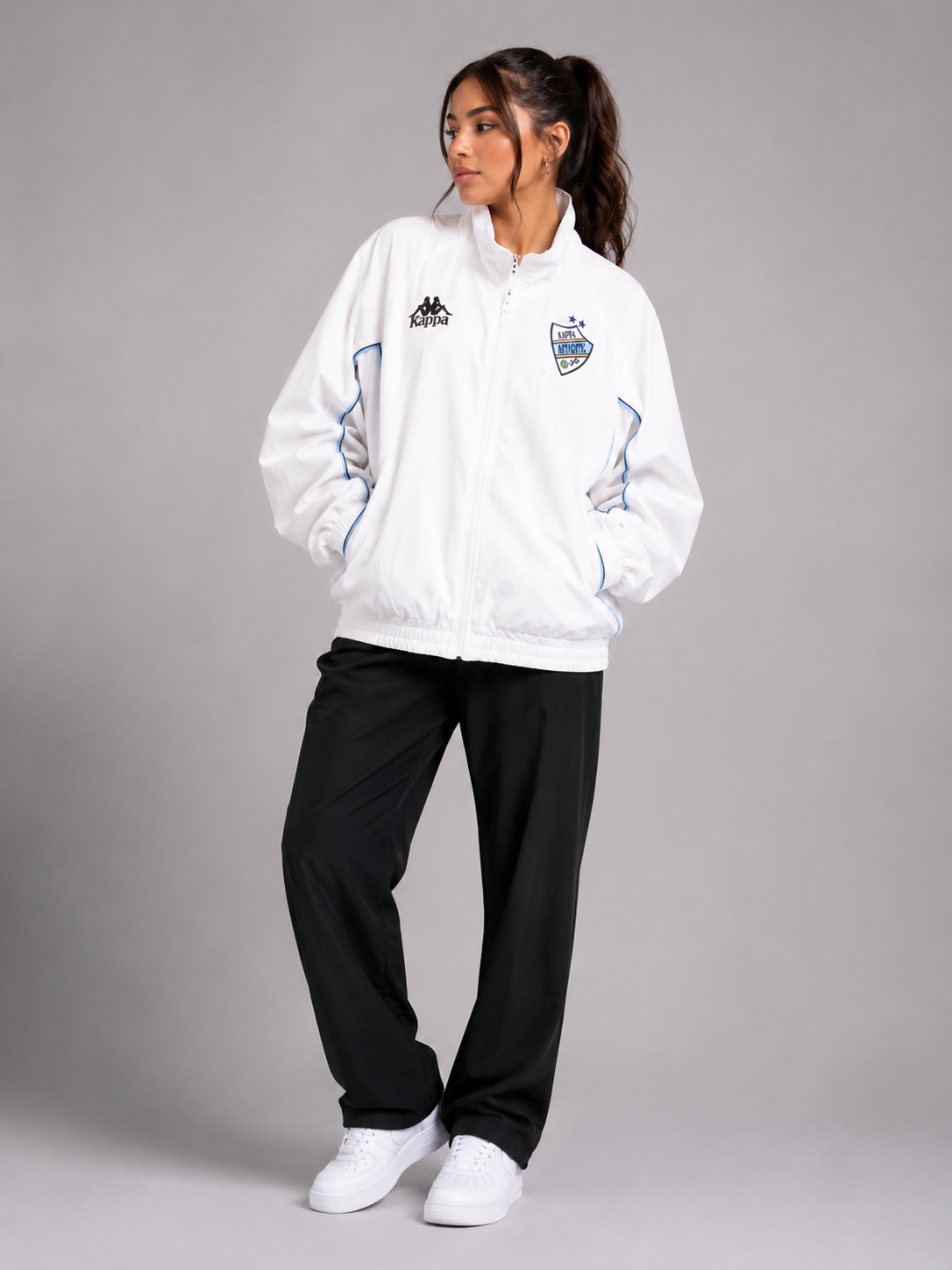 Kappa Women’s Authentic Sargen White & Azure Jacket