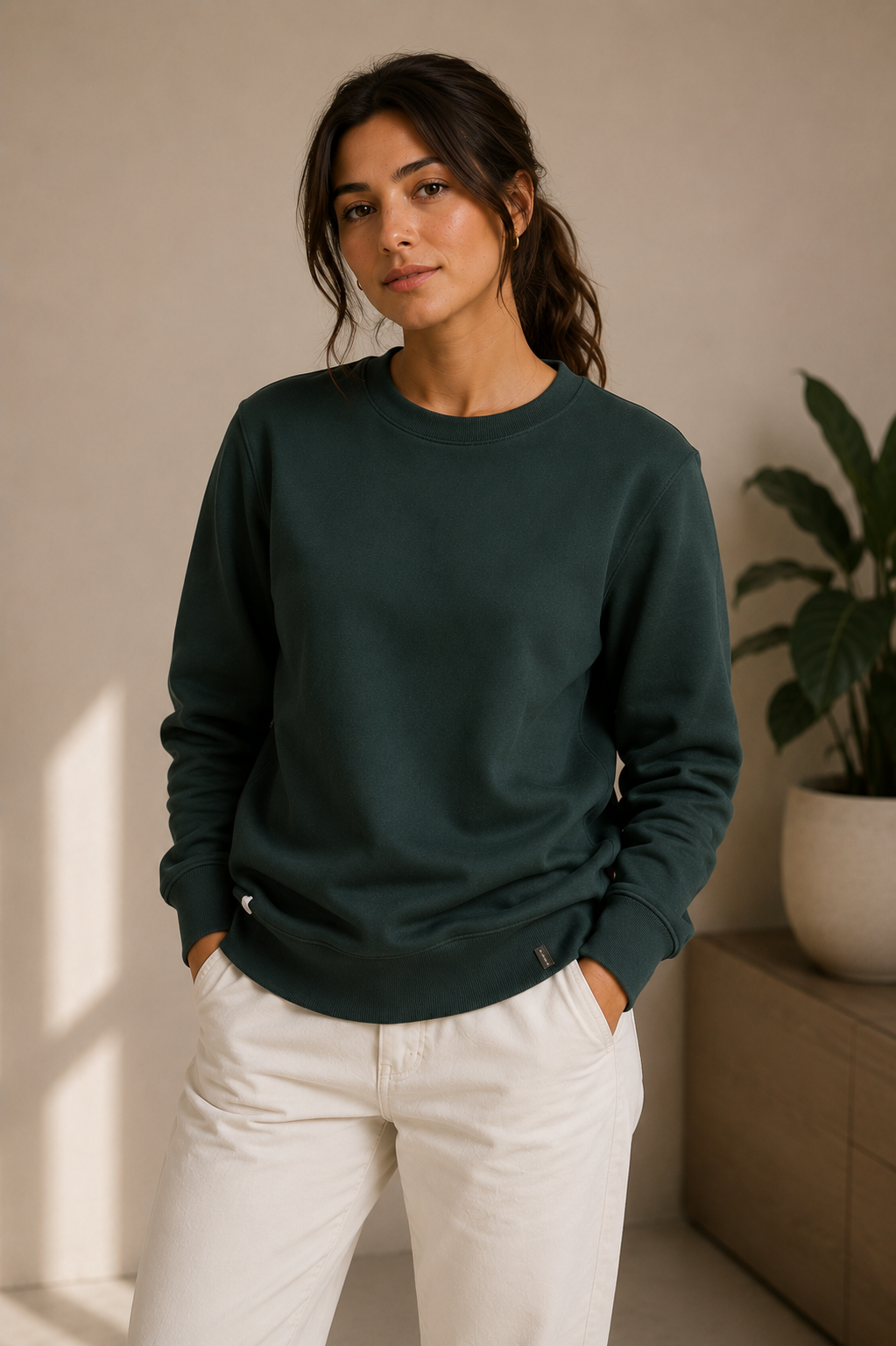Women’s Green Long Sleeves sweatshirt