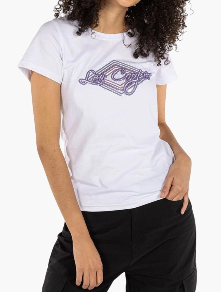 Lee Cooper Camilla White Slim Fit T-Shirt