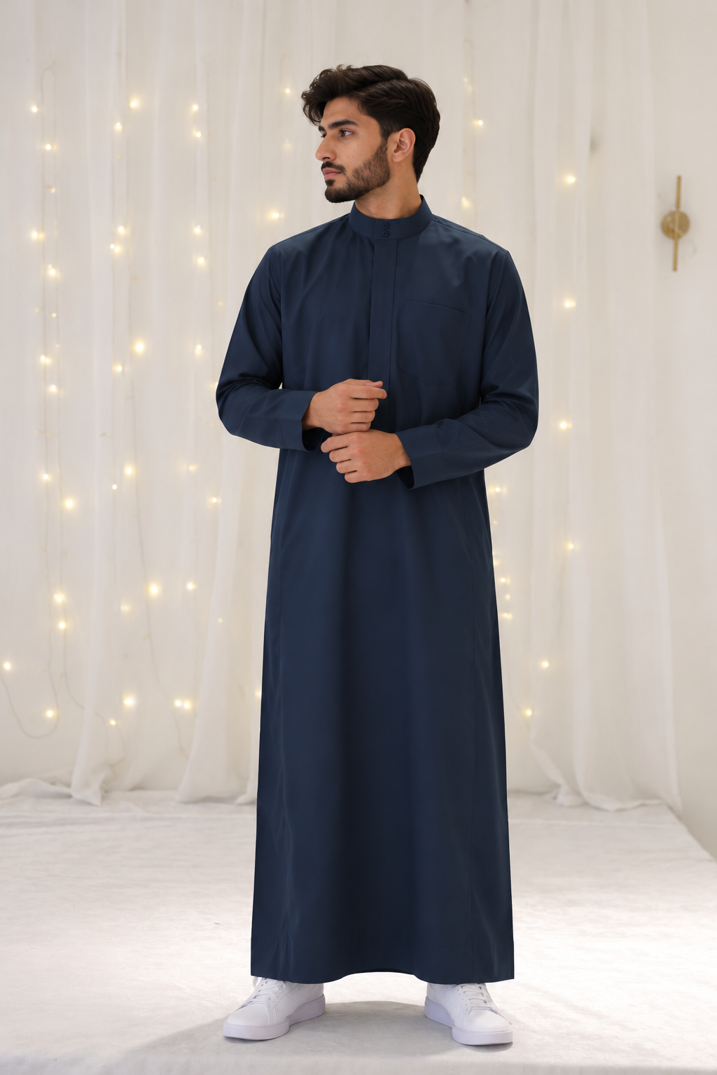 Men's Saudi Thobes Blue