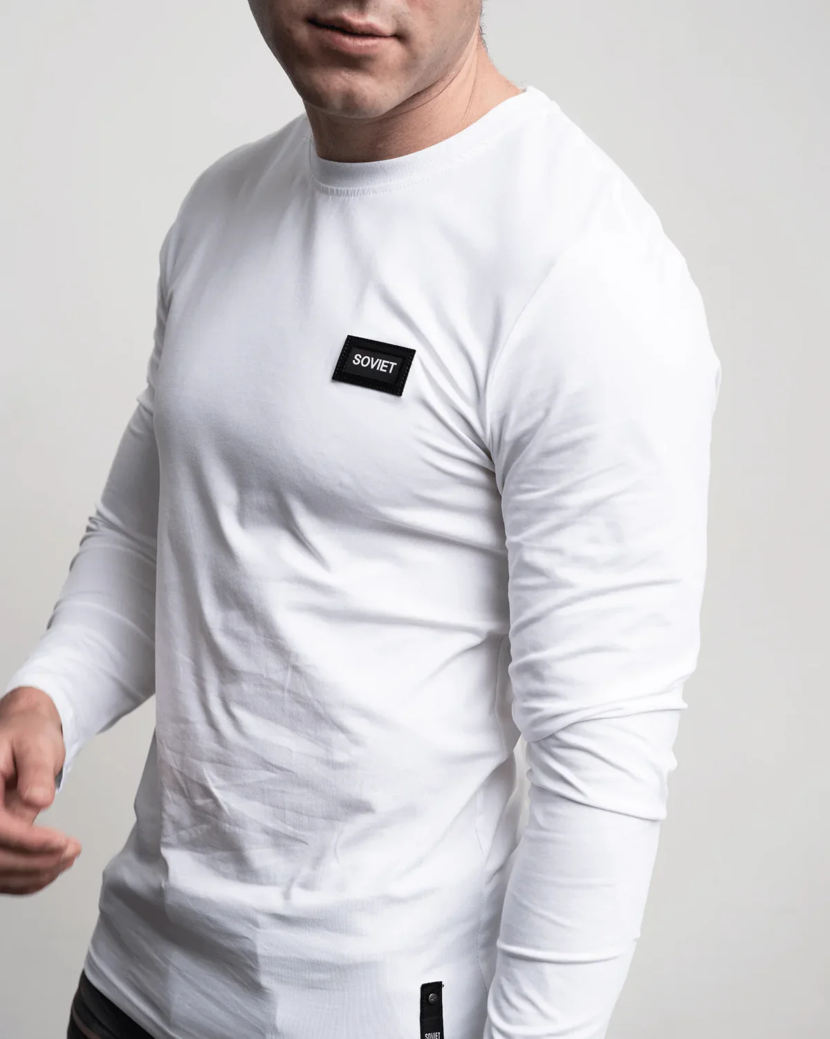 Soviet Kobi White Essential Long Sleeve T-Shirt
