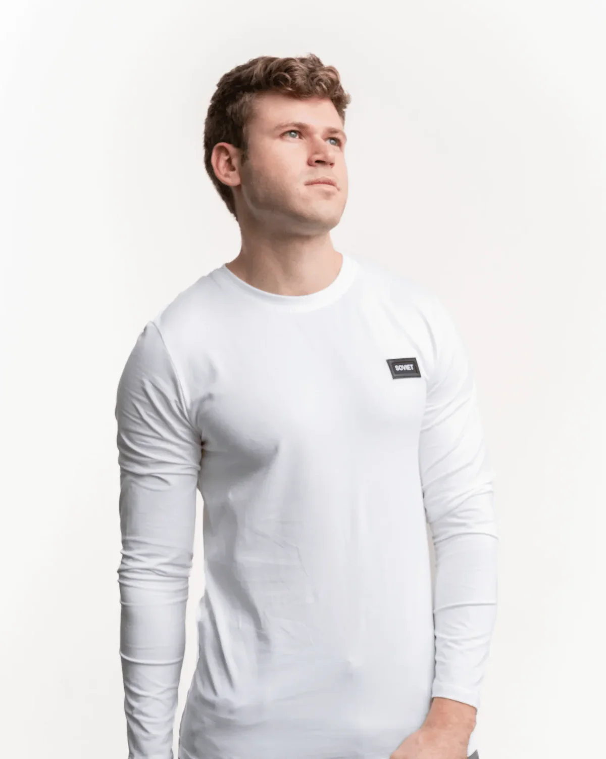 Soviet Kobi White Essential Long Sleeve T-Shirt