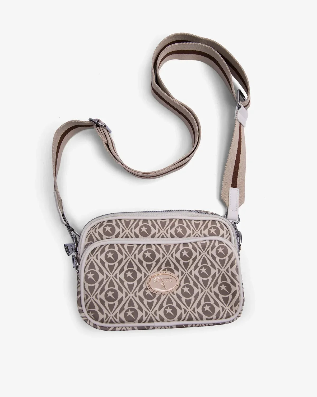 Soviet Soul 26 PU Crossbody Bag Taupe