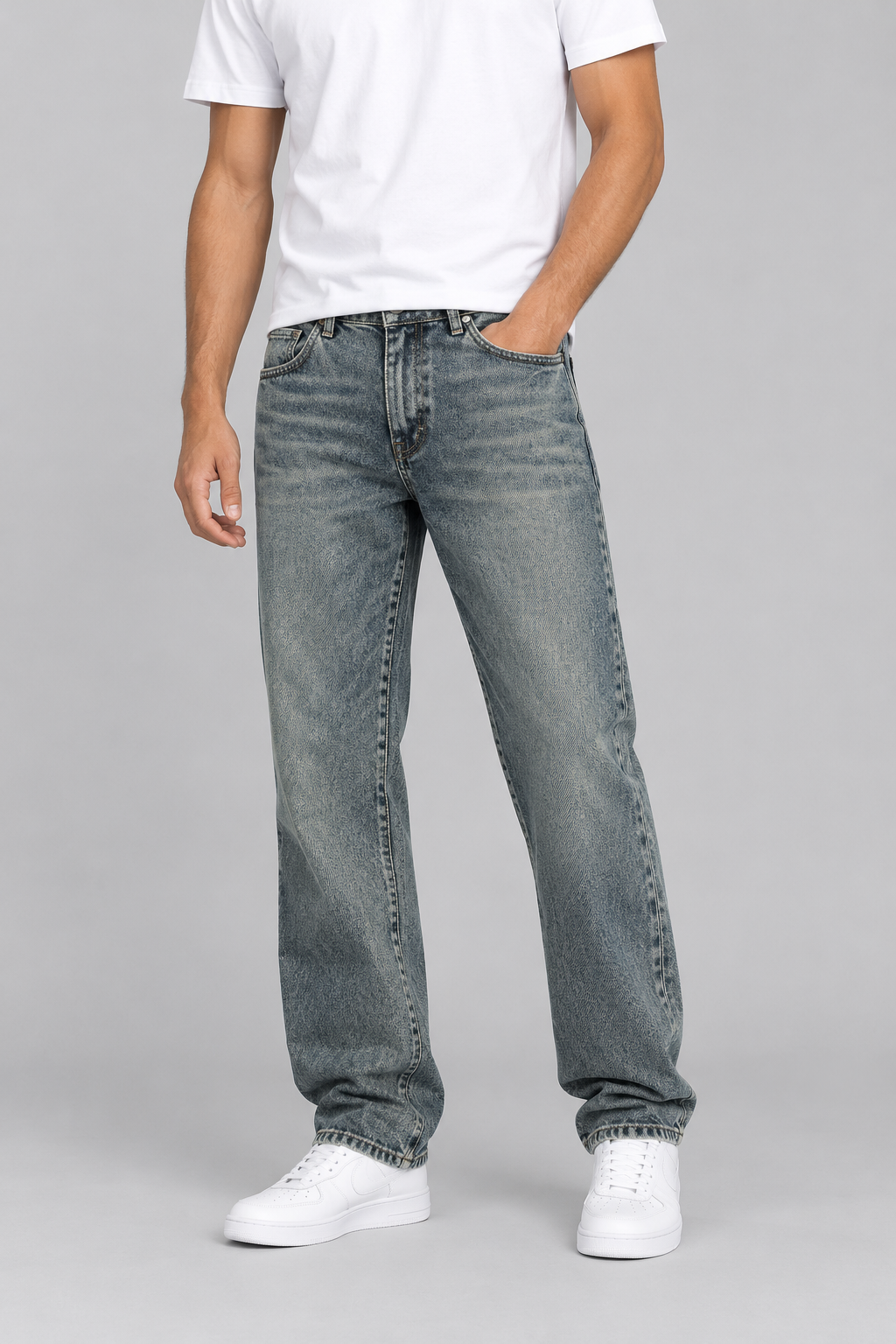 Lee Cooper Men’s Jeans Humza Dirty Stone