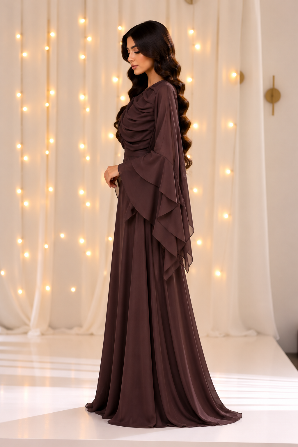 Reem Layered Chiffon Dress