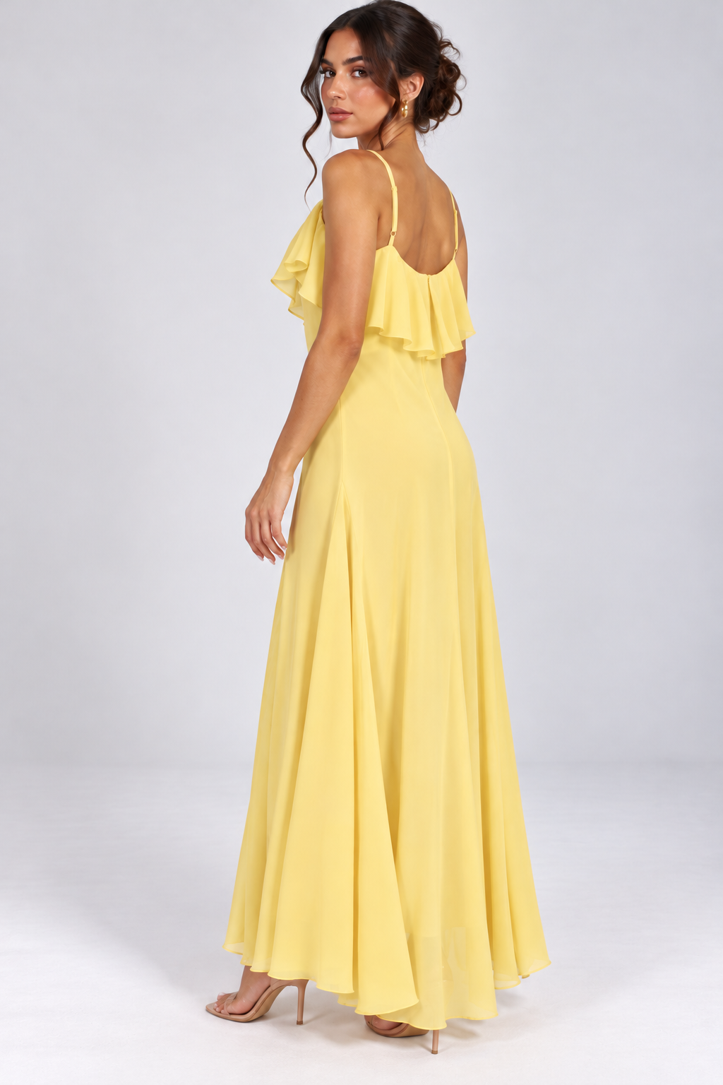 Sleeveless Chiffon Dress Q2316