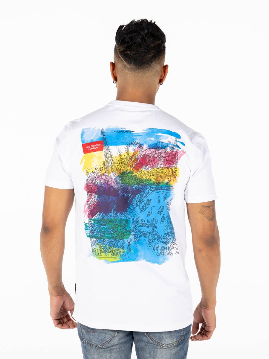 Lee Cooper Antoine White Regualar Fit T-shirt