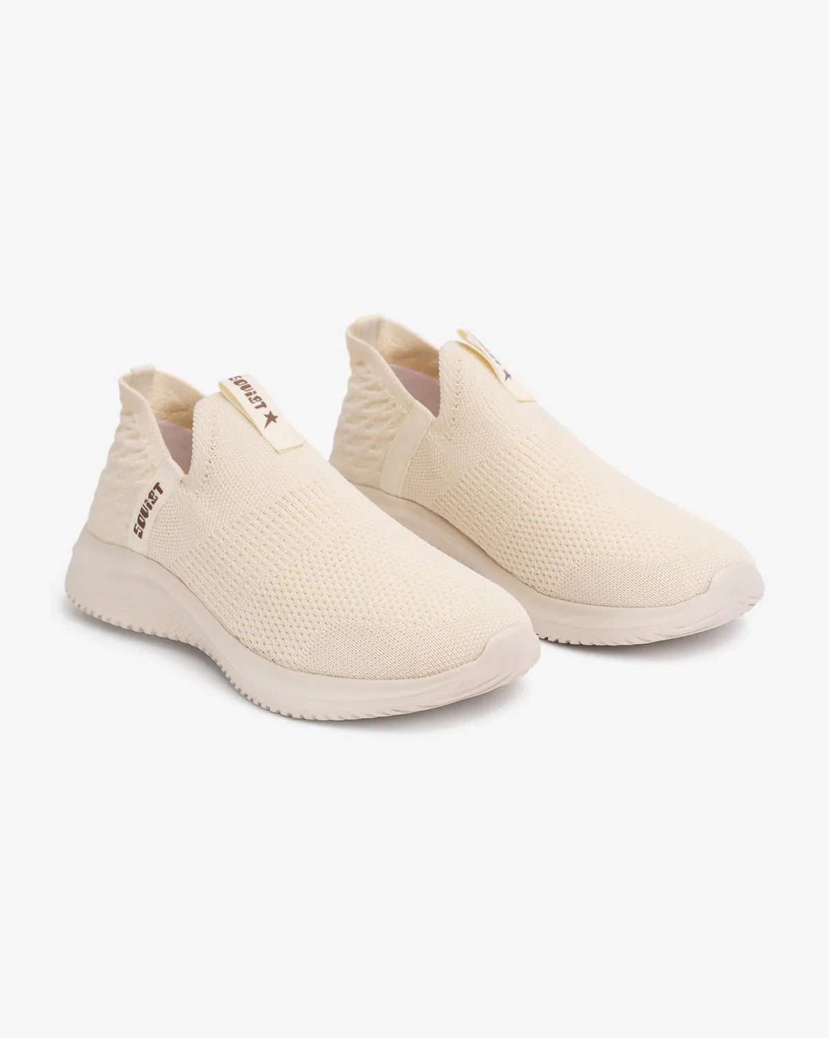 Soviet Longoria Oat Taupe Knit Slip On Sneaker