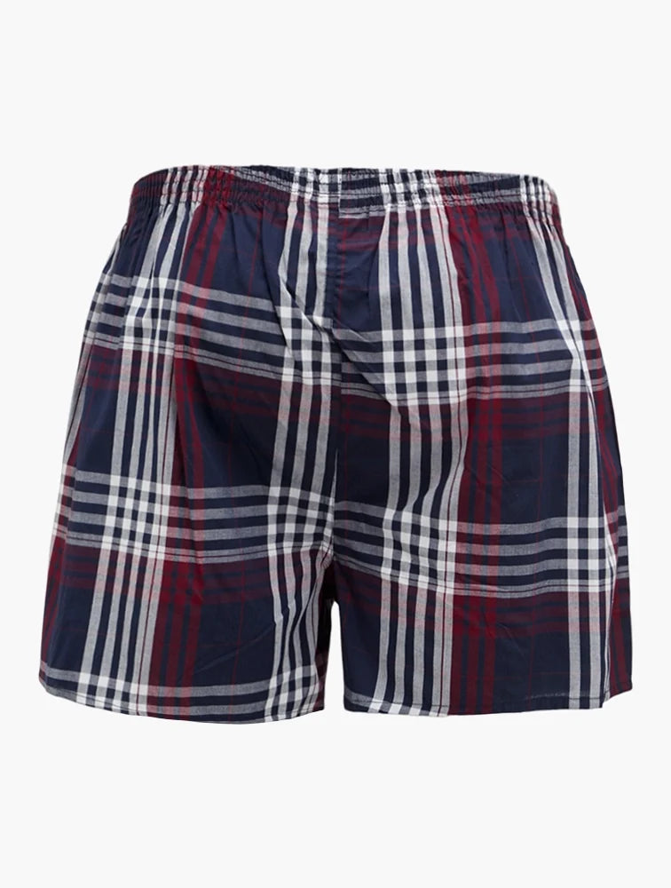 Lee Cooper Woven Boxer Briefs Blue and Red
