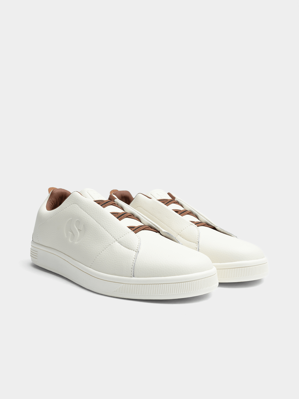 Superga 4837 Pu White Brown Shoes