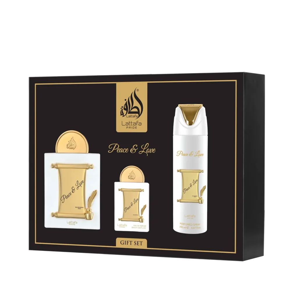 Lattafa peace and love gift set EDP 100ml