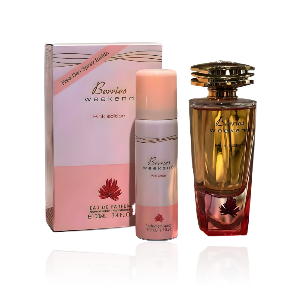 Fragrance World Berries Weekend Pink With Deo Eau de Parfum 100ml – The Luxe Aura
