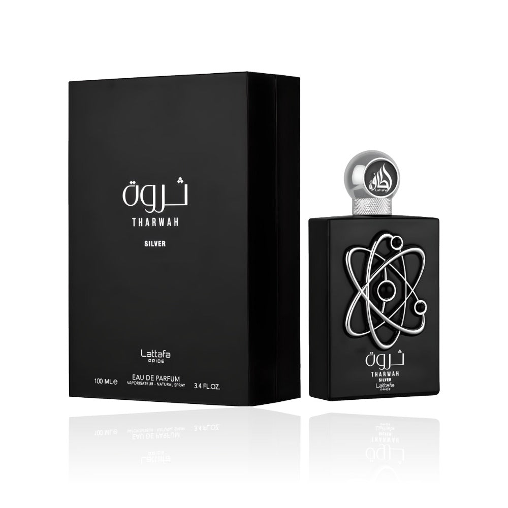 Lattafa Tharwah Silver Eau de Parfum 100ml – The Luxe Aura