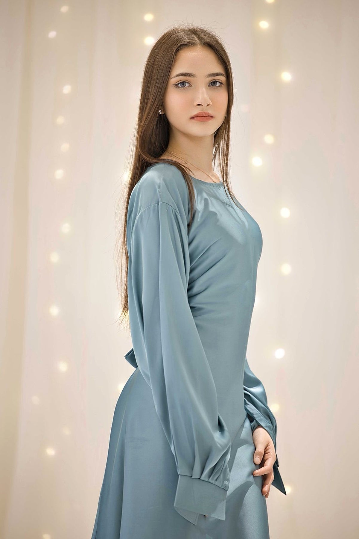 Mahira Sky Blue Dress – view 2