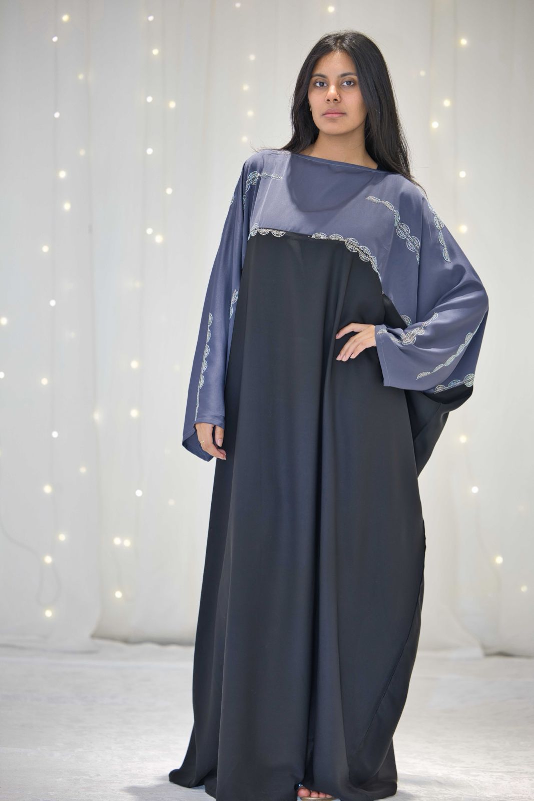 Serenity Butterfly Beaded Abaya – The Luxe Aura
