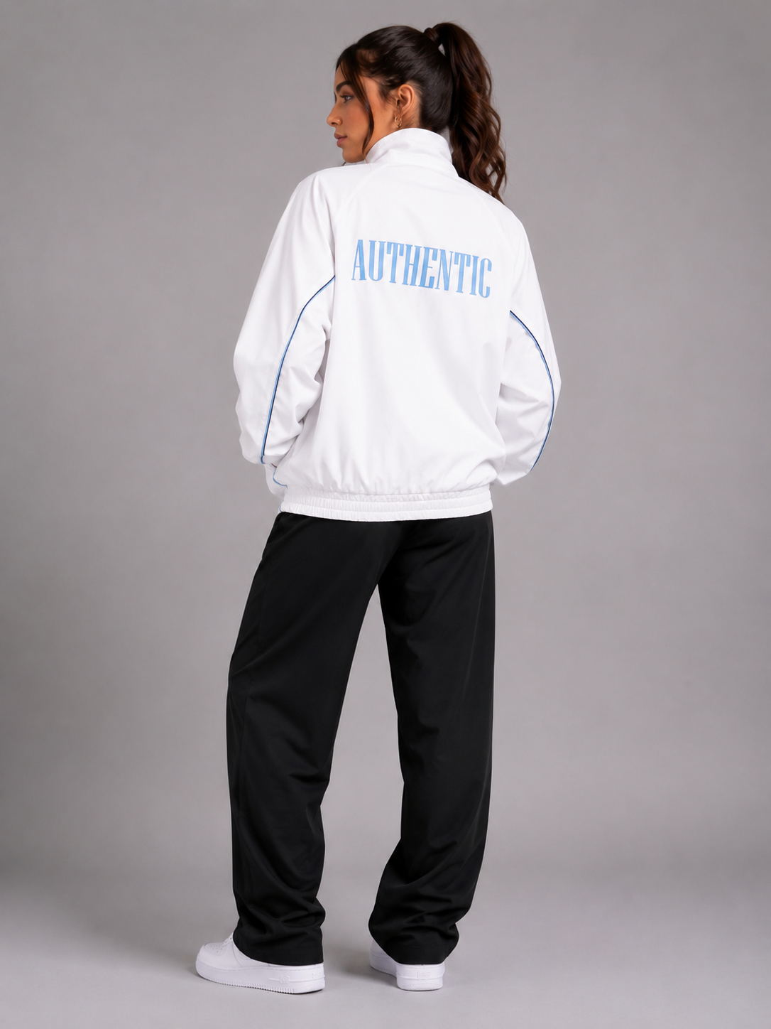 Kappa Women’s Authentic Sargen White & Azure Jacket
