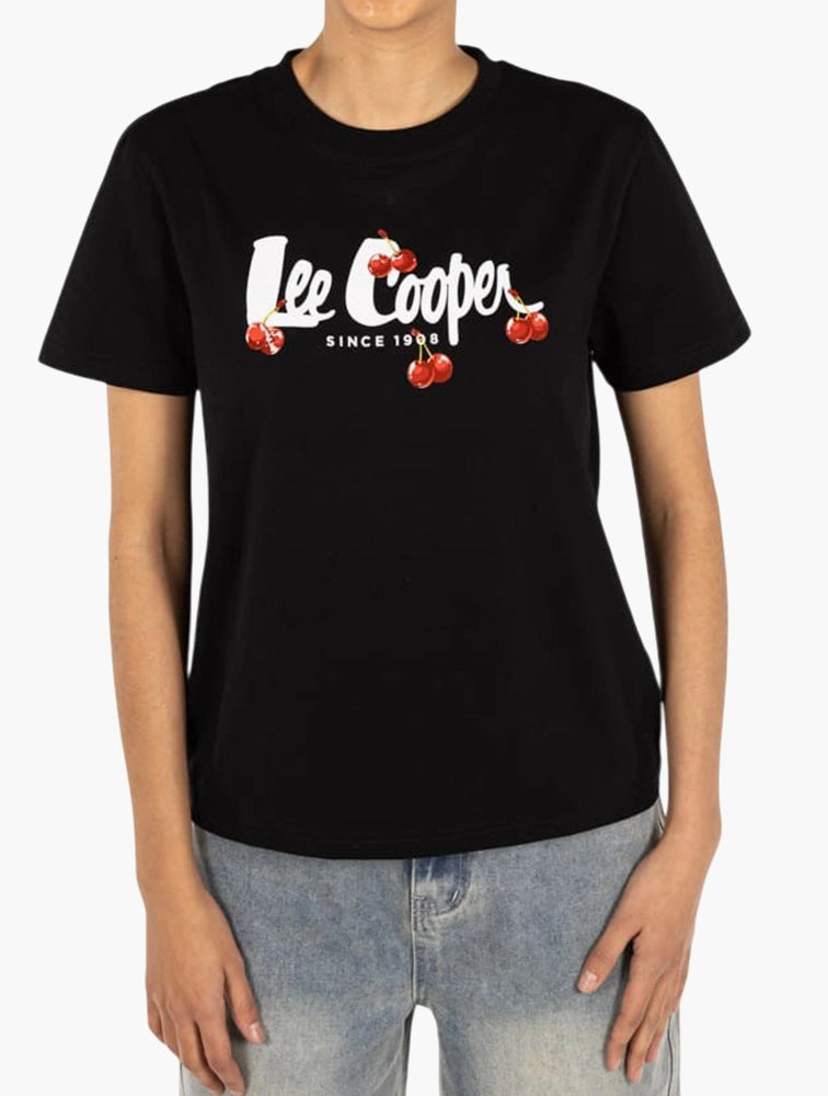 Lee Cooper Gabriella Black Graphic
Print Tee