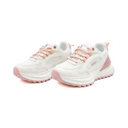 Lee Cooper Jaina White & Pink Lace
Up Sneaker