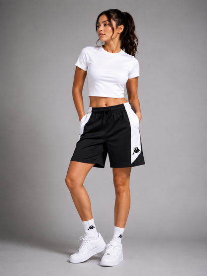 Kappa Women’s Luvio Black & White Shorts