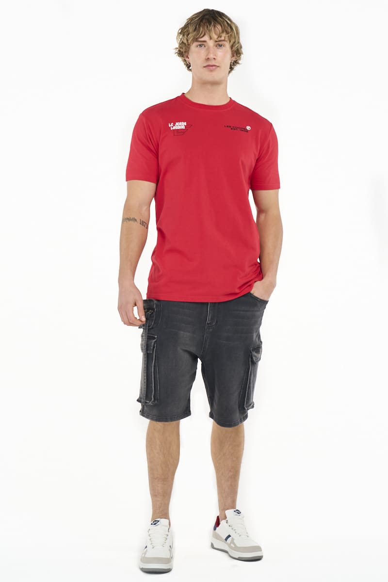 Lee Cooper Men’s T-shirt Rishen Red