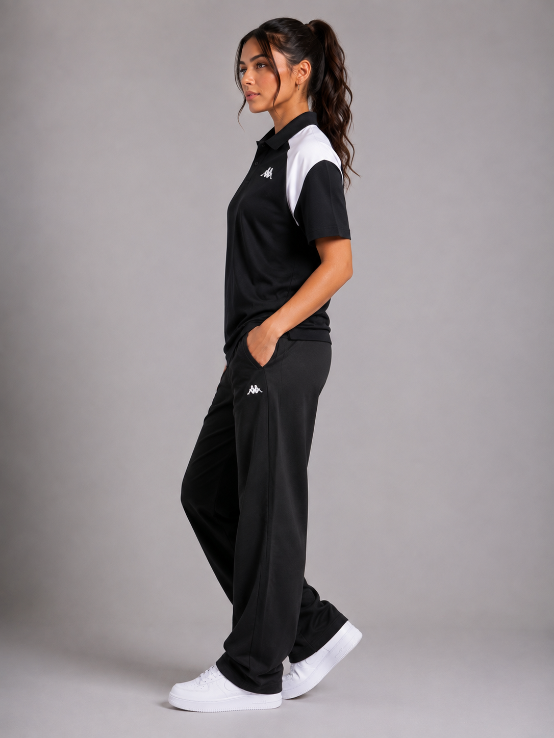 Kappa Woman’s Leviolo Black & White Golfer