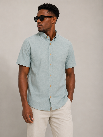 Bundle Deal Blue & Beige Button Up