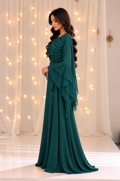 Reem Layered Chiffon Dress