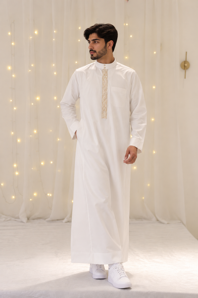 Men's Saudi Thobes Calligraphy