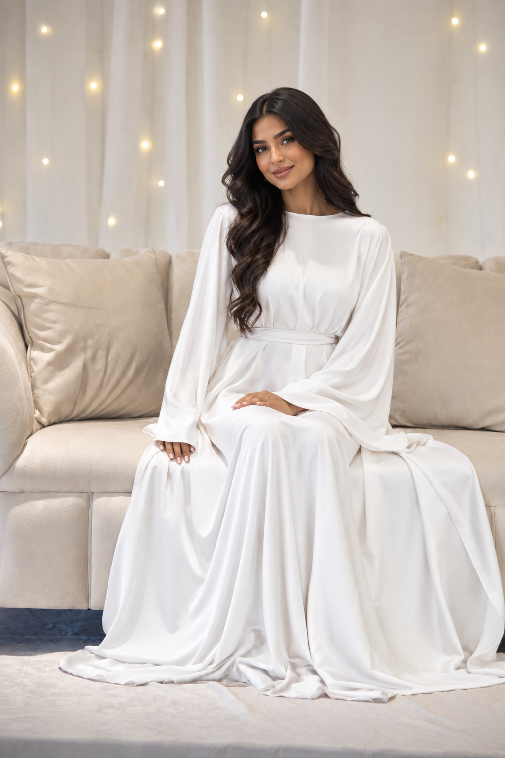 Alina White Dress