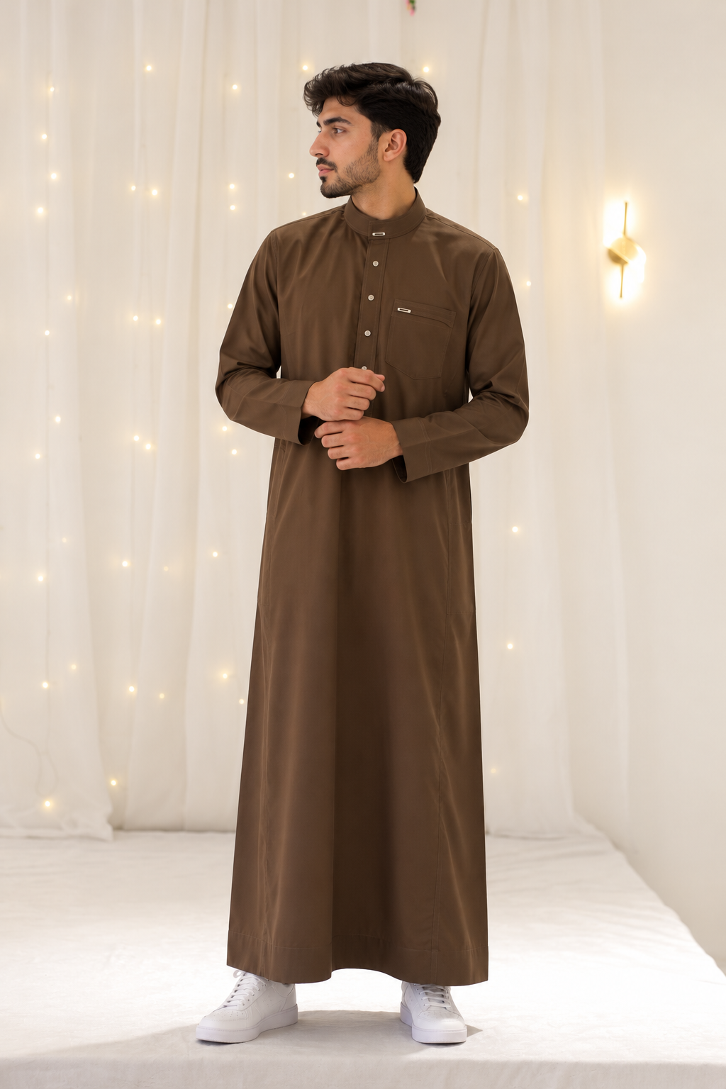 Men's Saudi Thobes Brown