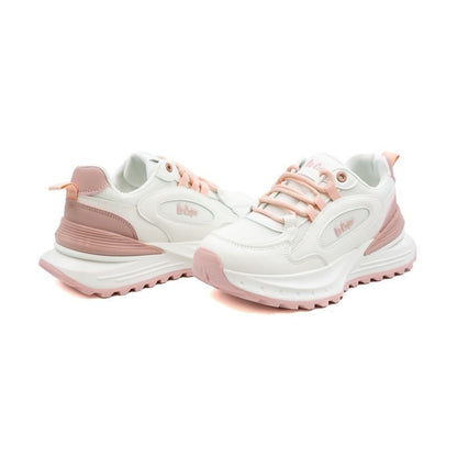 Lee Cooper Jaina White & Pink Lace
Up Sneaker