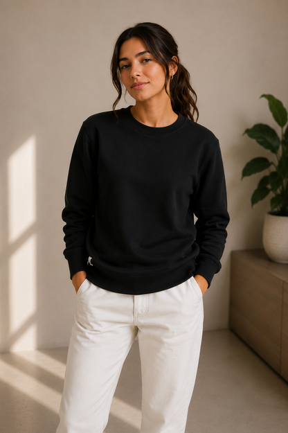 Women’s Black Long Sleeves sweatshirt