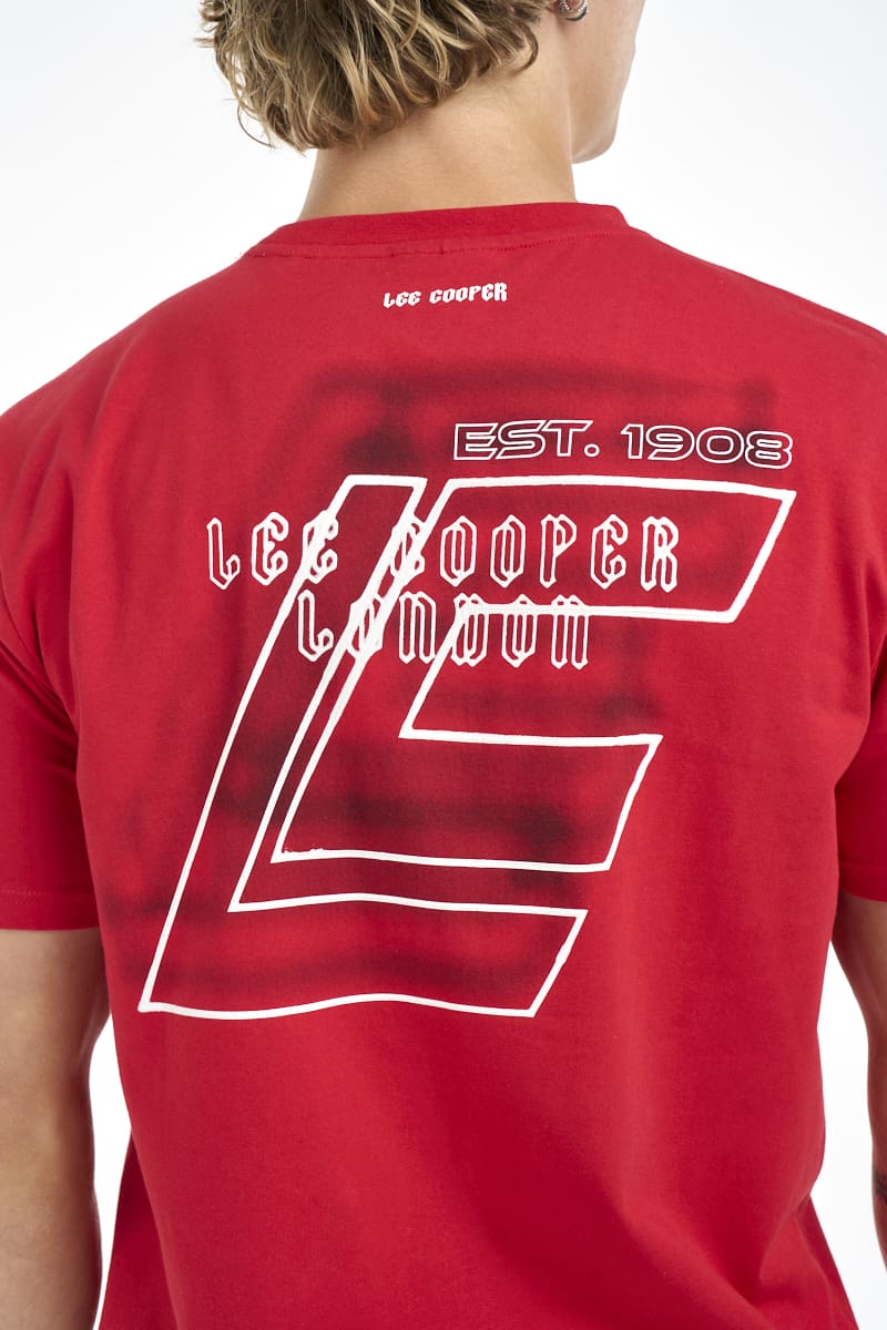 Lee Cooper Men’s T-shirt Rishen Red