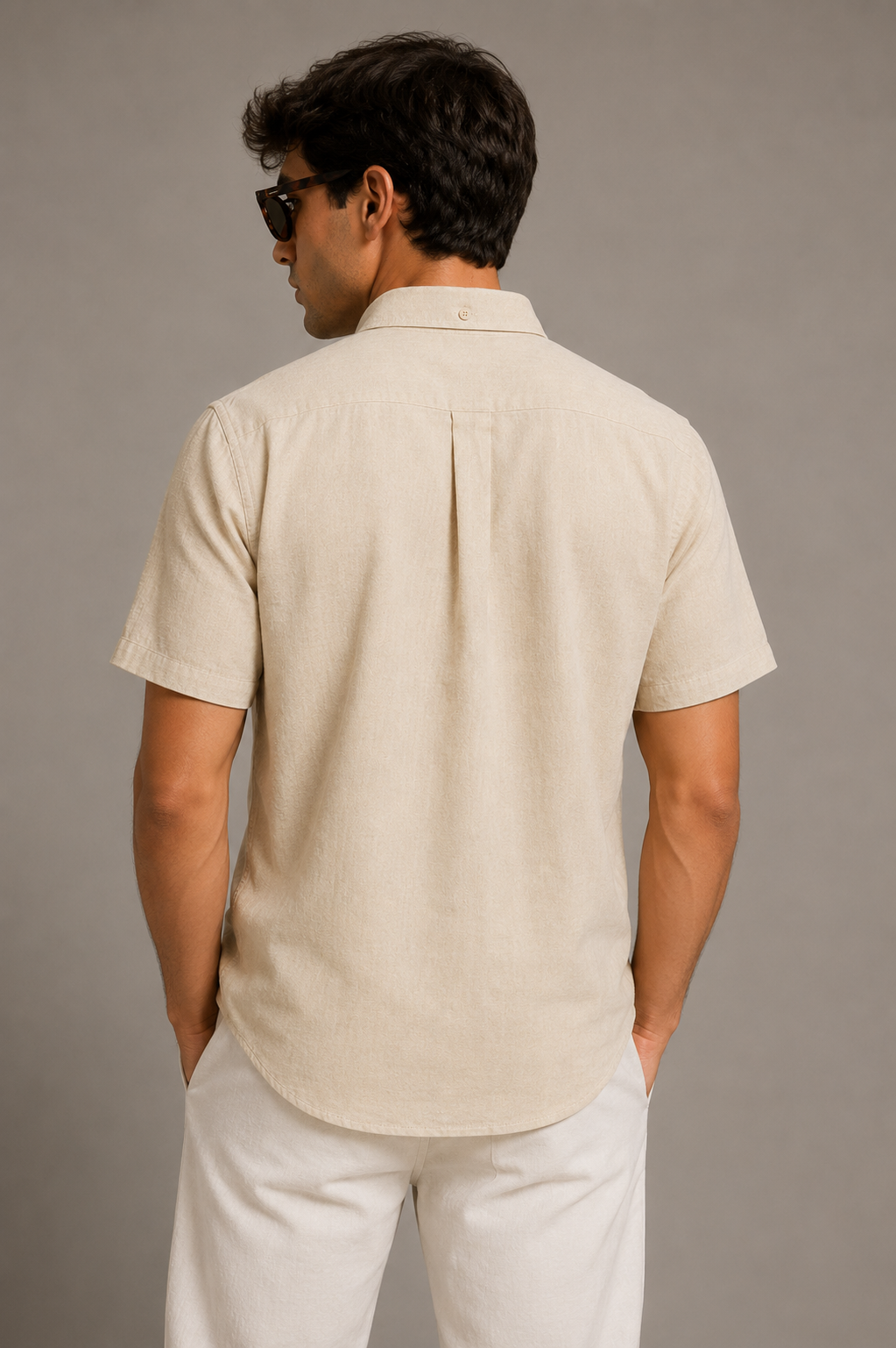 Bundle Deal Blue & Beige Button Up